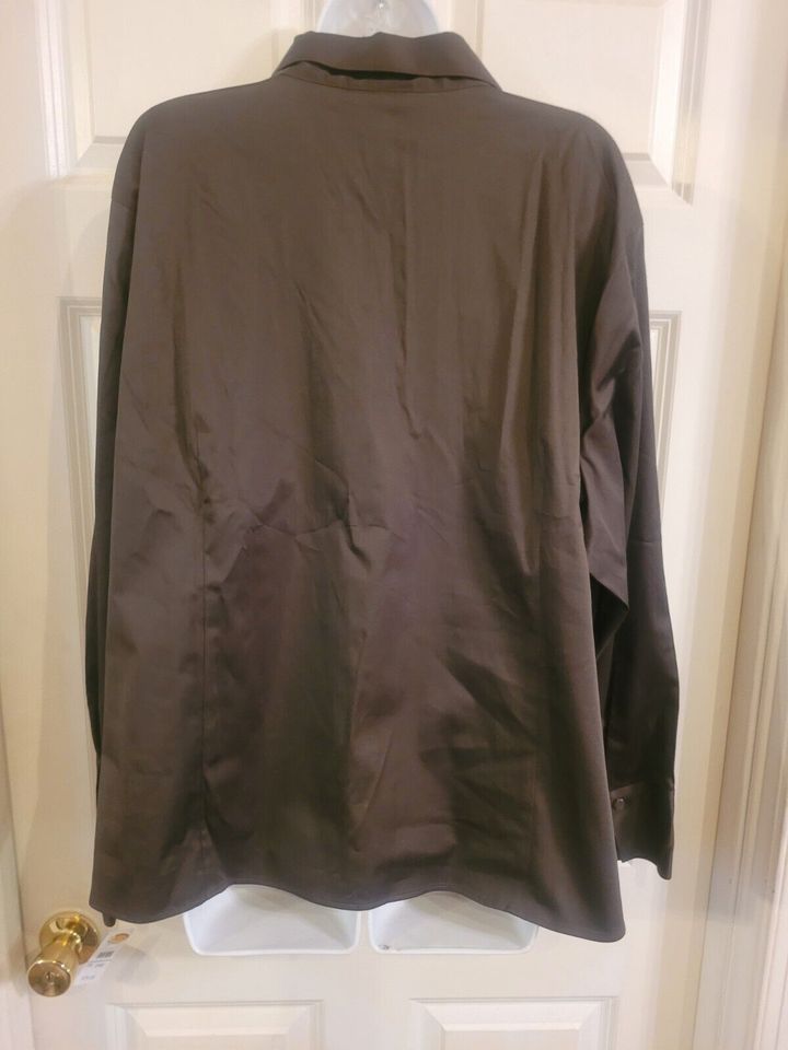 NWT Talbot's Women's 24W Brown Button-Up Shirt 56 Inch Chest Original Price $78