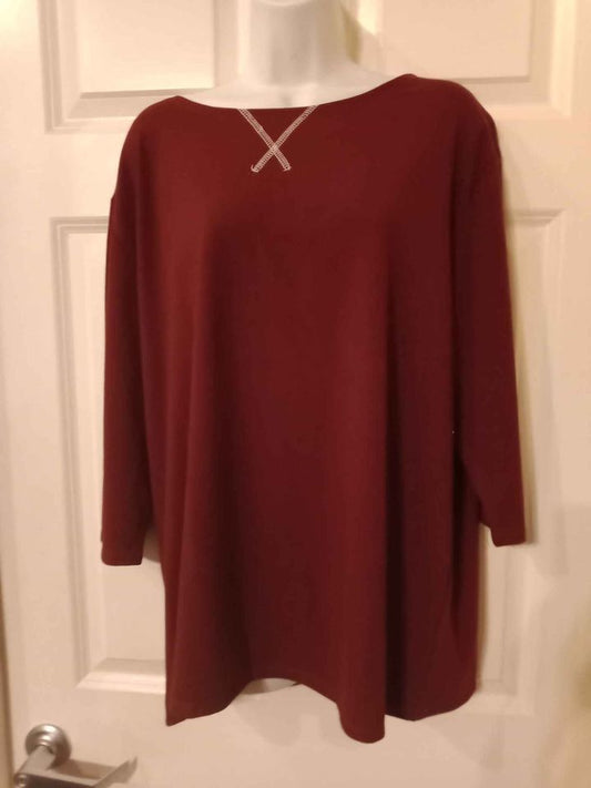 NWT Women's XL Burgundy Shirt