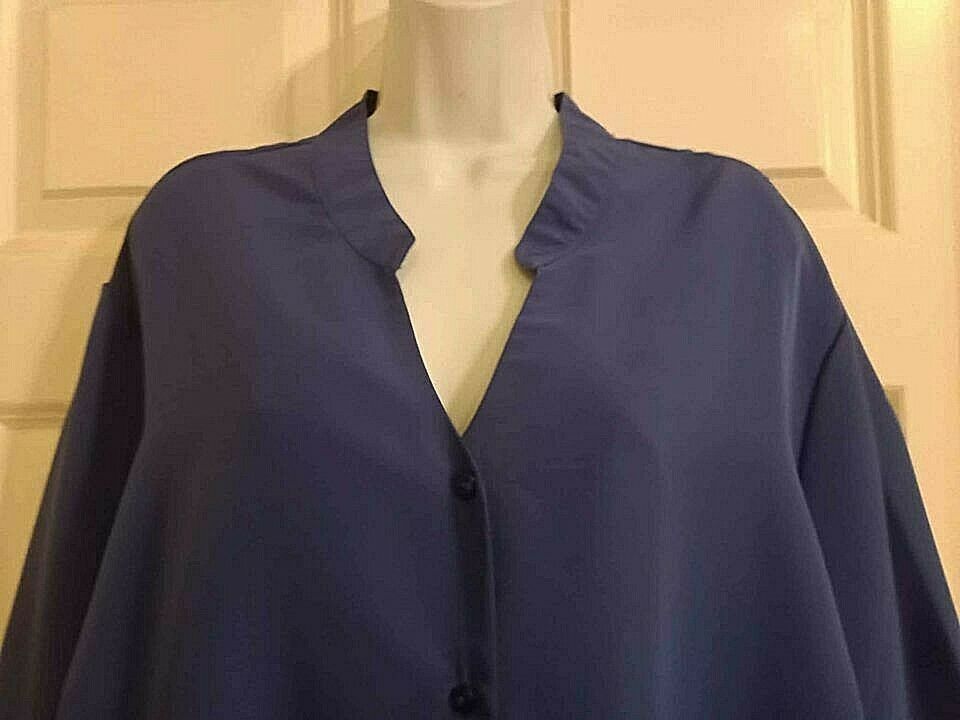 Women's 26W Royal Blue Shirt 56 Inch Chest