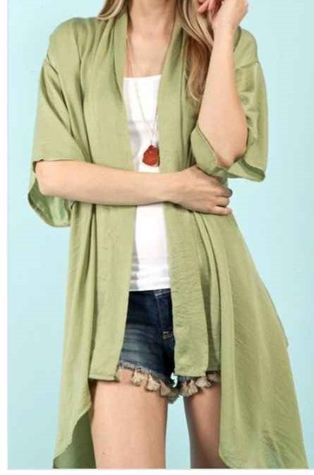 Women's Light-Weight Green Overshirt/Jacket S-M-L