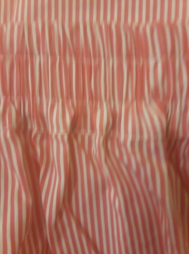 Women's 4X Pink & White Striped Skirt