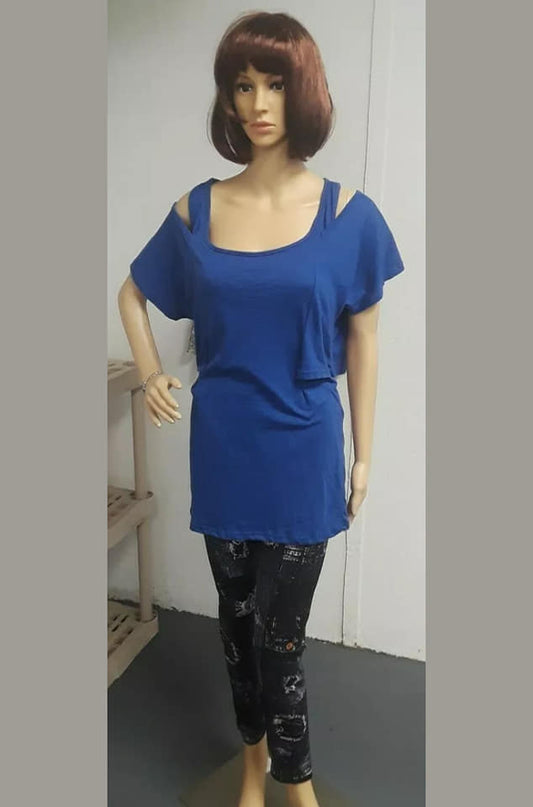 Women's Large Blue Tunic/Shirt