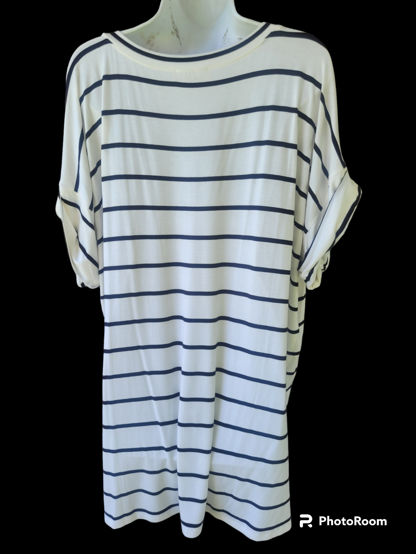 Women's 1X Striped Tunic