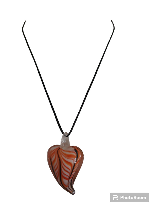 Women's Glass Heart Necklace