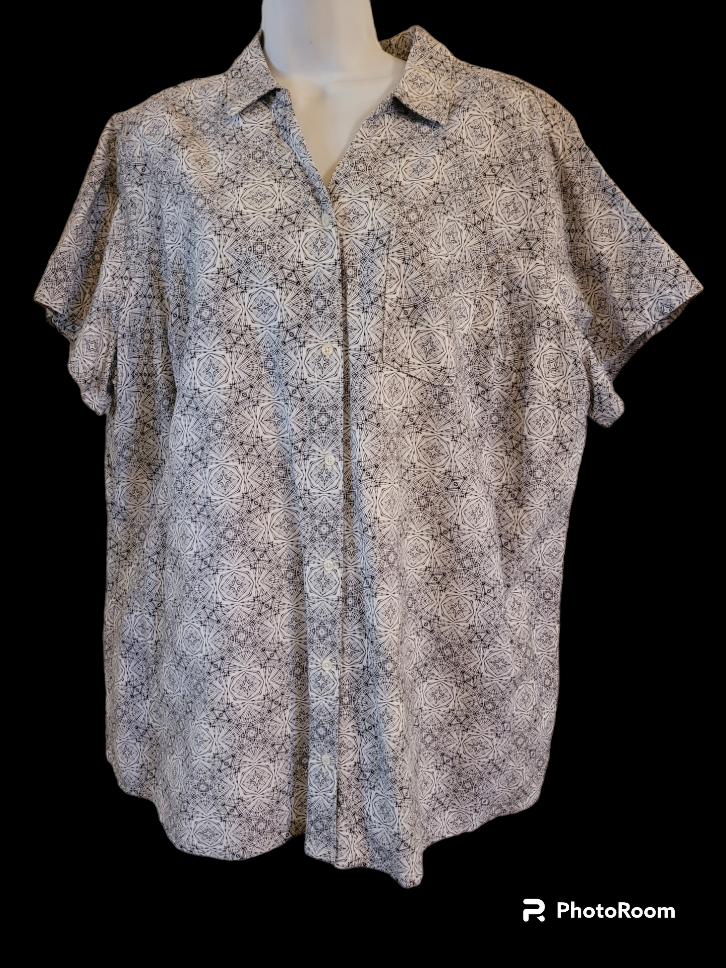 Women's 2X Button Up Shirt 100% Cotton