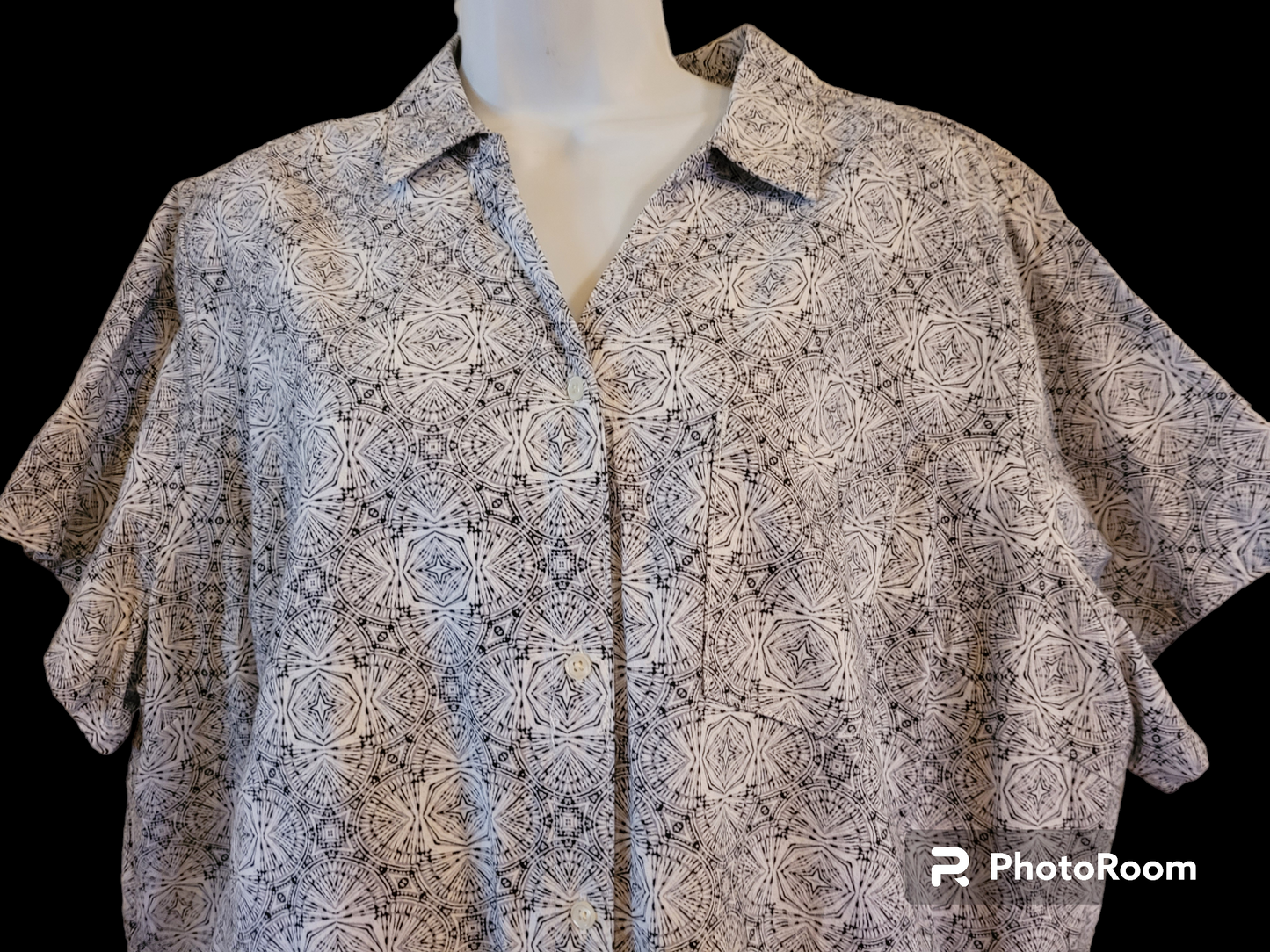 Women's 2X Button Up Shirt 100% Cotton