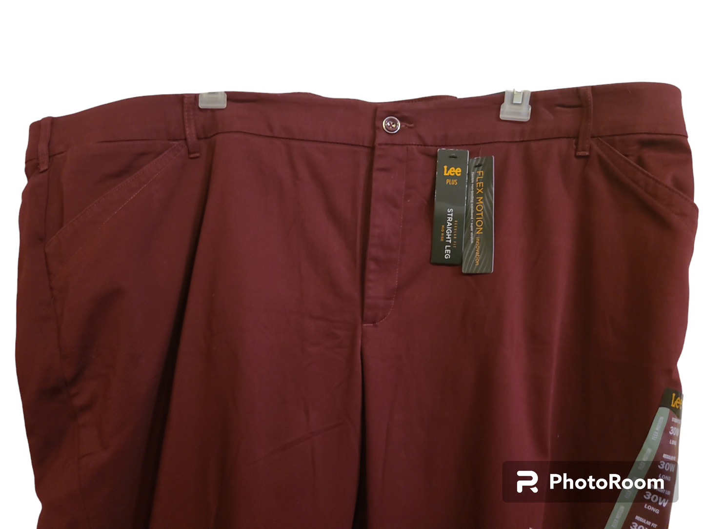 Women's 30W Long Burgundy Pants