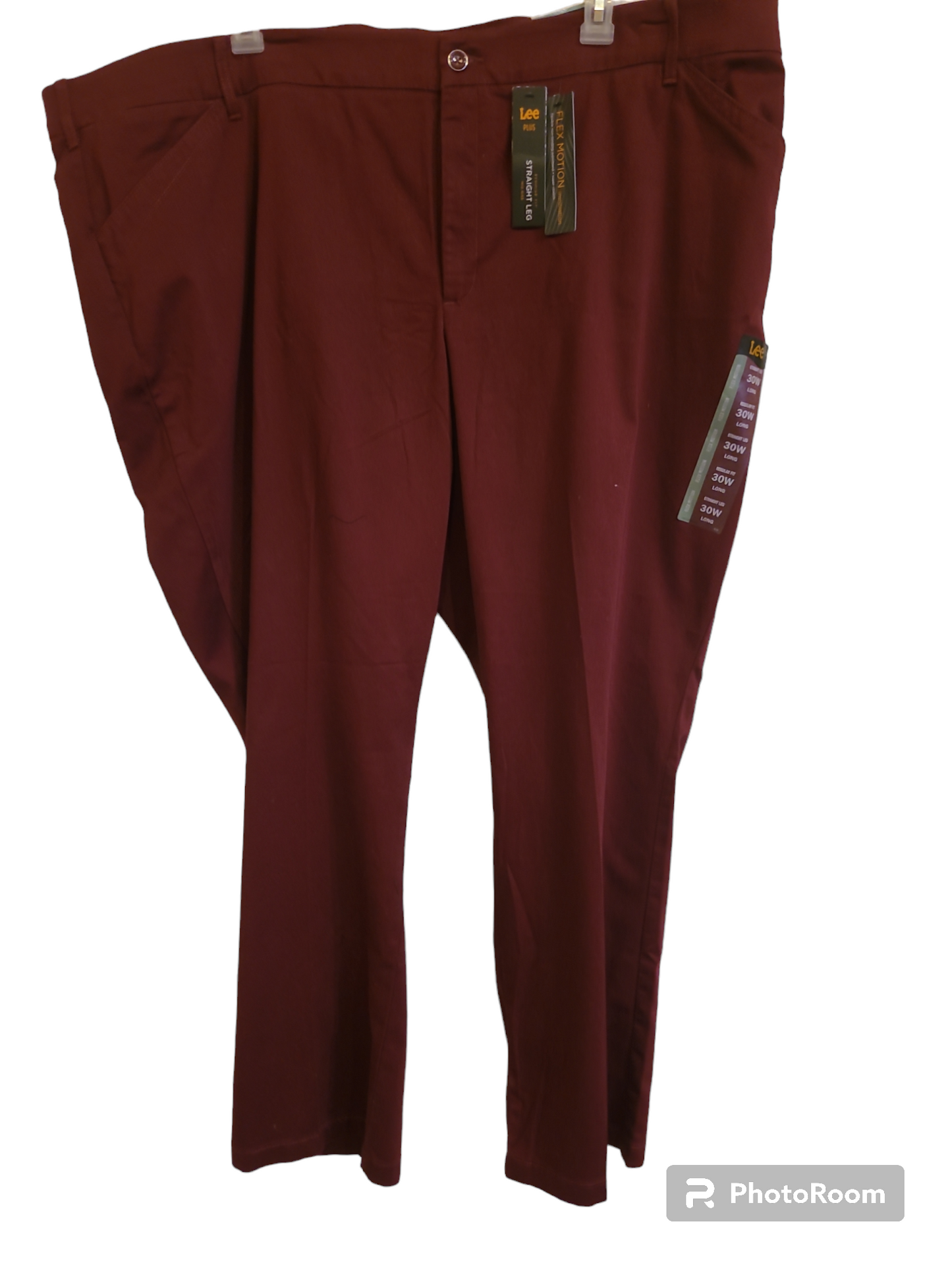 Women's 30W Long Burgundy Pants