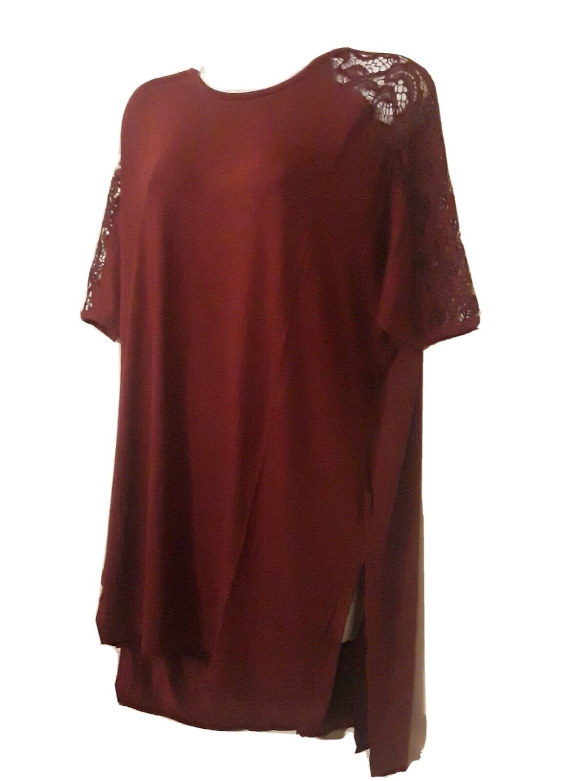 Women's Cabernet Tunic 1X-2X-3X Hi Lo Hem